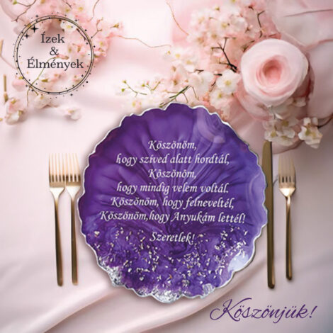 Anya köszönöm tányér